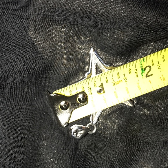 STAR of DAVID SS, 18" chain with Center Stone - Picture 5 of 6